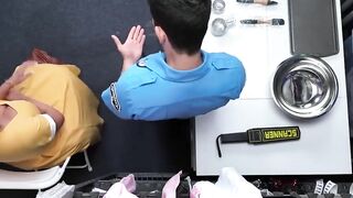 Stealth Milk Thief - House Wifes Steals Security Guard's Load And Gives Him A Surprise
