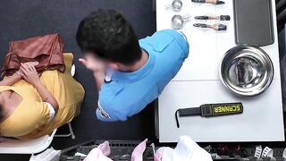 Stealth Milk Thief - House Wifes Steals Security Guard's Load And Gives Him A Surprise