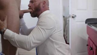 Step-Daddy's Big Dick - Stepson Sucks & Rides Daddy Hard