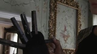 Dominant Mistress Sandra Romains Fetish Tutorial - Submissive Slave Girl Learns From The Best