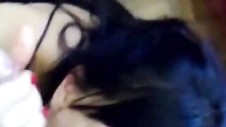 Deep Throttle Girl - Passionate Oral Sex Session With A Hot Brunette