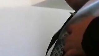 Amature Wife Sharing HOT BLOWJOB with Random Guy in Public Restroom