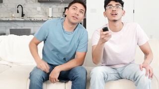 Step-Mom's Swap - Threesome Reverse Cowgirl Riding With Stepson And Son