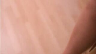 German Blonde Repairman's Girlfriend - Hand Job & Facial cumshot in HD