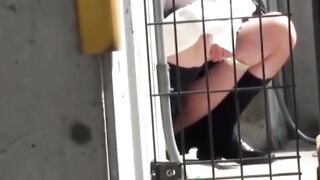 Ferocious Redheads - Peeing In Public By A Bold And Daring Girl