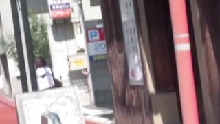 Japanese Bombshell Captured Peeing In Container