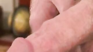 Mature Bear's Ass Fucked with Giant DILDO - Anal Play & Moans
