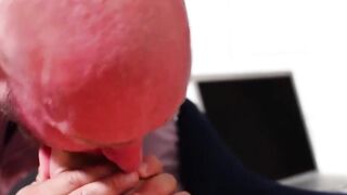 Foot Worship - Trainer's Student Gets Footjob From His Hunk Boss