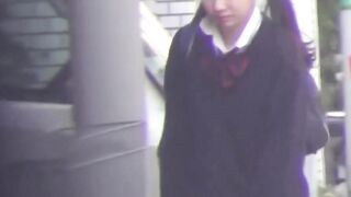 PeeingJapaneseBabe - Erotic Peek-A-Boob Piss In Public Park Bench