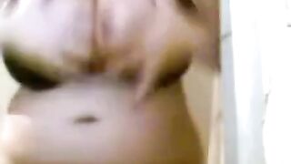 Curvy MILF Jillian Janson's Curvaceous Body Shows Off in Bathroom Mirror