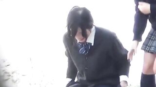 KinkyJapaneseChick - Car Ride Pee Break
