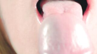 Blondie's Sensual Oral Art - POV BJ with Sloppy Wet Lips & Deepthroat