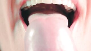 Blondie's Sensual Oral Art - POV BJ with Sloppy Wet Lips & Deepthroat