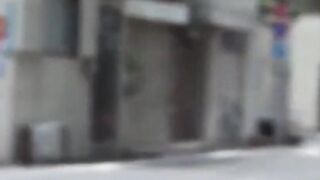 Asian Couple Fucked Outdoors in Public - POV