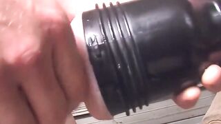 Straight Guy's Solo Masturbation Adventure - Fleshlight Fun