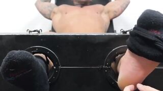 Hairy Guy Dominates Handsome barely legal Man in BDSM Bondage Session