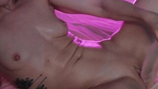 Lanayoung's Ass-Tastic Oil Massage - Anal Creampied by Huge Dildo