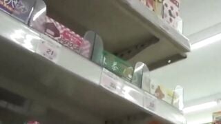 Japanese Bombshell Reveals homemade Panties in Public