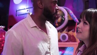Public-Arcade-Sex" or "Brunette GF Fucked By Black BF In Public Arcade Game Room