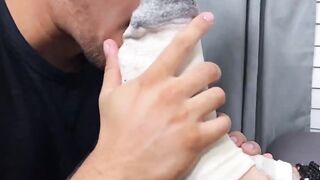 Foot Worship - Gym Buddy Fetishizes Hunk's Feet And Toes
