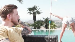 Transgender Pool Babe's Anal Adventure