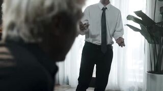 Boss's Daughter Catches Step-Dad In The Quiet Room - Taboo Sex
