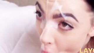 Amature Girl Next Door's Sloppy Blowjob & Deepthroat POV - FaceFucking4U
