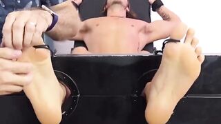 Hairy Footjob - Old Man's Feet Dominate barely legal Hottie