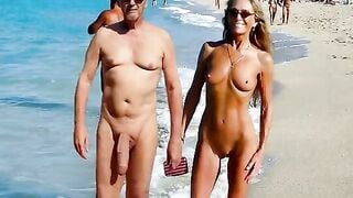 Public Beach Flasher - Mature Milfs Get Their Kicks Exposing Strangers
