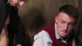 Deepthroat Blowjob & Hardcore Anal Fucking - Guys Share Intense Passion