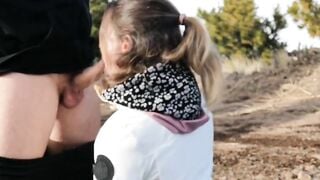 Public Pickups - Sexy blonde bimbo gets picked up by stranger & creamped
