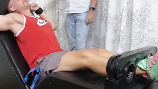 Hairy Guy Gives Older Man A Relaxing Massage With His Hands And Feet
