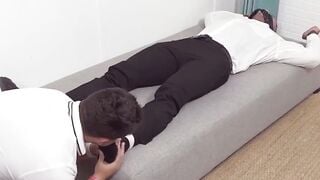 Foot Fetish Hottie - Old Man Sucks barely legal Guy's Feet And Gets A Facial