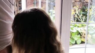 Public Affairs - Hot blonde bimbo gets creamped by stranger while shopping