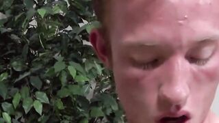 Double Drainage - Two Guys Get Their Loads Sucked Dry By Hot Babe