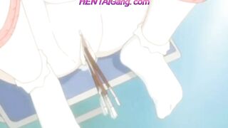 3-Way Lesbian Threesome with Double Penetration - Schoolgirls Train Hard