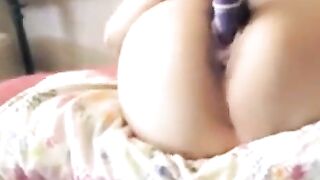 Asian Cutie's Sensual Masturbation Journey - Exotic Dancer Fingers Hairy Pussy