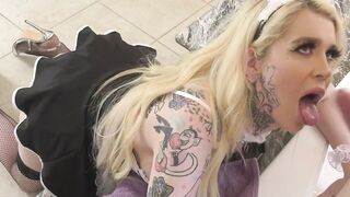 Busty MILF Gives Striptease & Cleaning Lesson in Big Boob Porn - Erin Electra