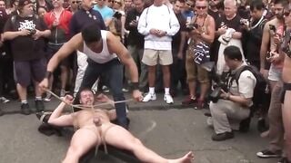 Public Orgy - Bondage Swingers Party with Anal Play & Double Penetration