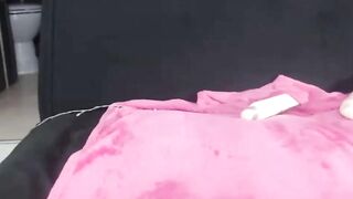 Hot Latin Masturbation Session - Sexy Brunette Teen Fingering Herself