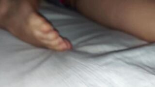 Spying and touching my cousin when she is into her bed
