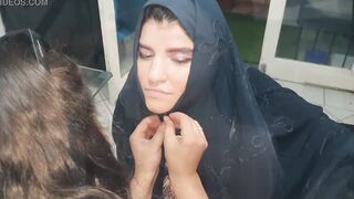 Paty Ass gets soak while preparing an actress for the movie!!! Snow White Actress - Paty Booty