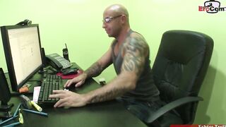 Blonde model with tiny titties gets boned from a user