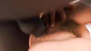 Randy’s ebony penis is ready to penetrate tight vagina