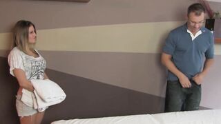 Bae long titty blonde masseuse blows her client
