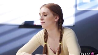 Detention 18 year old inside a turned on dyke 3 way with the milf professor