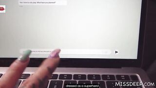 HALLOWEEN!! rank goes wrong: COSPLAYER gets BATMAN PENIS: Harleen Van Hynten - MISSDEEP.com