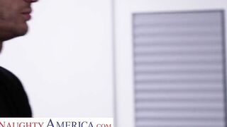 Sexsual America - Bonde cutie with pierced nipples Lexi Grey gets paid for by fucking friend's dad