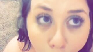 College Coed Swallow: Point-Of View Deepthroat And Facial