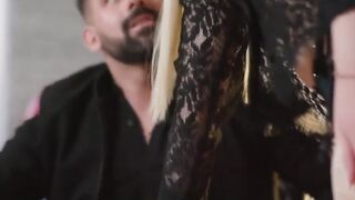 Balls deep throating in lingerie and ready for anal
